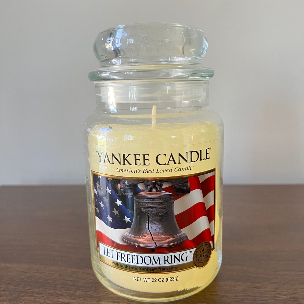 Yankee Candle Let Freedom Ring Collector's Edition Large Jar 22oz Patriotic USA